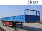 3 * 13ton Capacity Side Wall Flatbed Truck Semi Trailer 40T 3 Axles Cargo