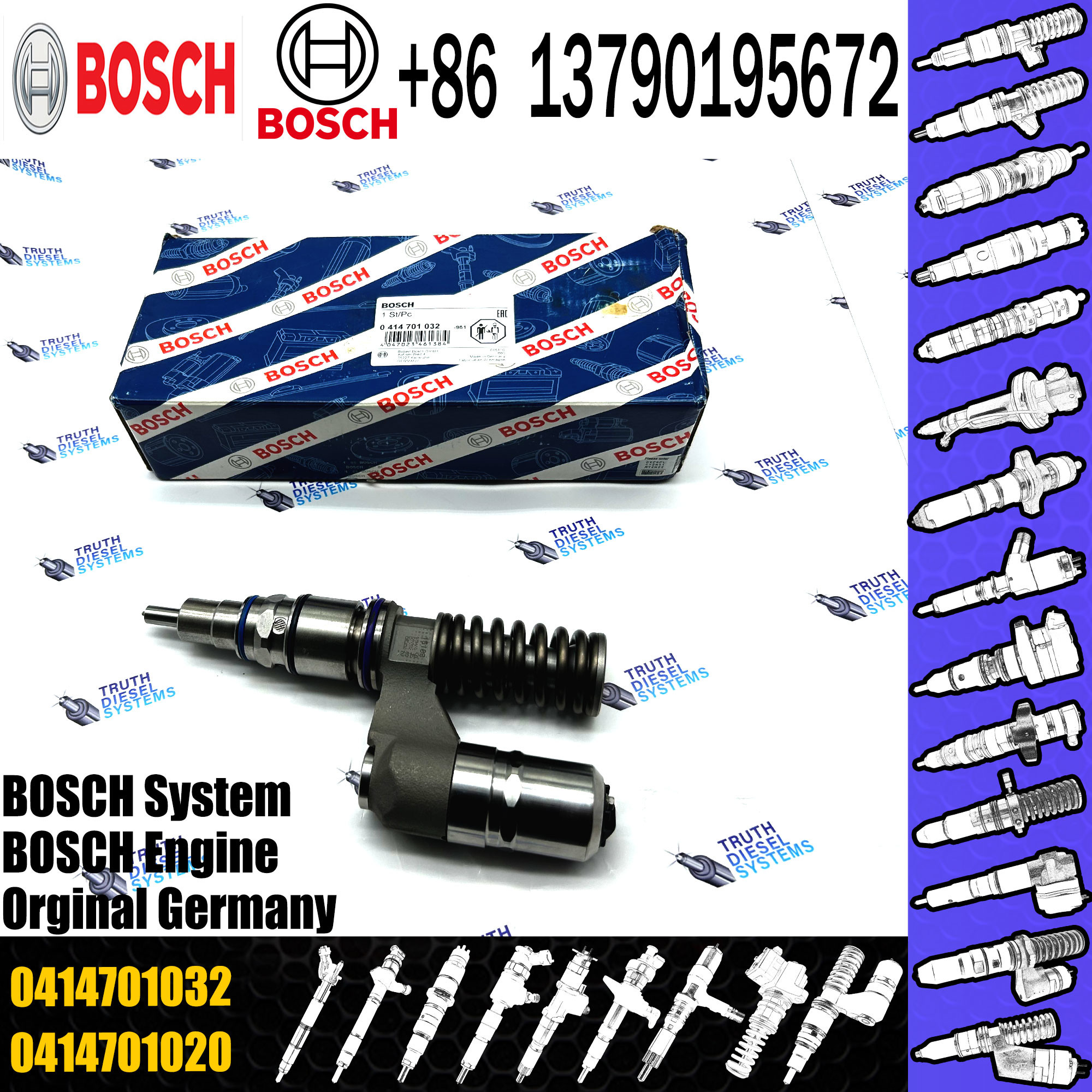 Diesel Fuel Unit Injector 0414701058 0414701029 0414701030 0414701059 0414701032