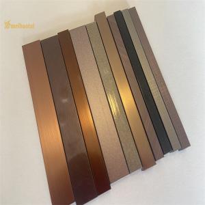 China Colorful Hairline Finished 304 SS Tile Trim U6 U8 U12 profile factory