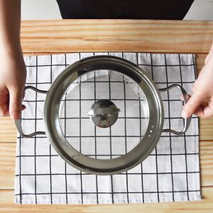 2.3L 3.5L Transparent Borosilicate Glass Soup Pot