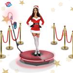 Automatic 360 Spin Photo Booth Vogue Social Selfie Station Vending Machine