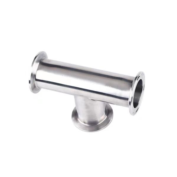Stainless Steel 316 304 Polishing Sanitary Ss304 3-way Tri-Clamped Equal Tee for