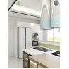 Buy cheap 800MM Brown Modern Antique White Kitchen Cabinets PVC Modular Home Furniture from wholesalers