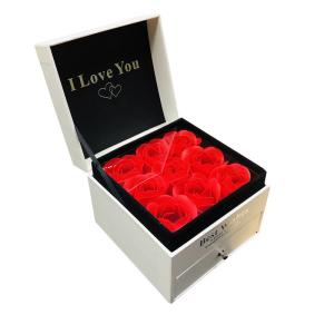 China Drawer Cardboard Flower Boxes Offset Printing Luxury Flower Gift Box factory