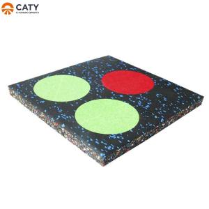 China Indoor Fitness Rubber Flooring Mats 15mm 20mm Thickness For Gym factory
