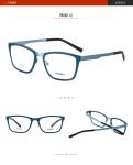 Multi Color Square Optical Frames / Metal Womens Designer Glasses Young