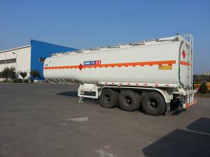 China Gas tanker trailer with 3 axles fuel tanker semi for Africa factory