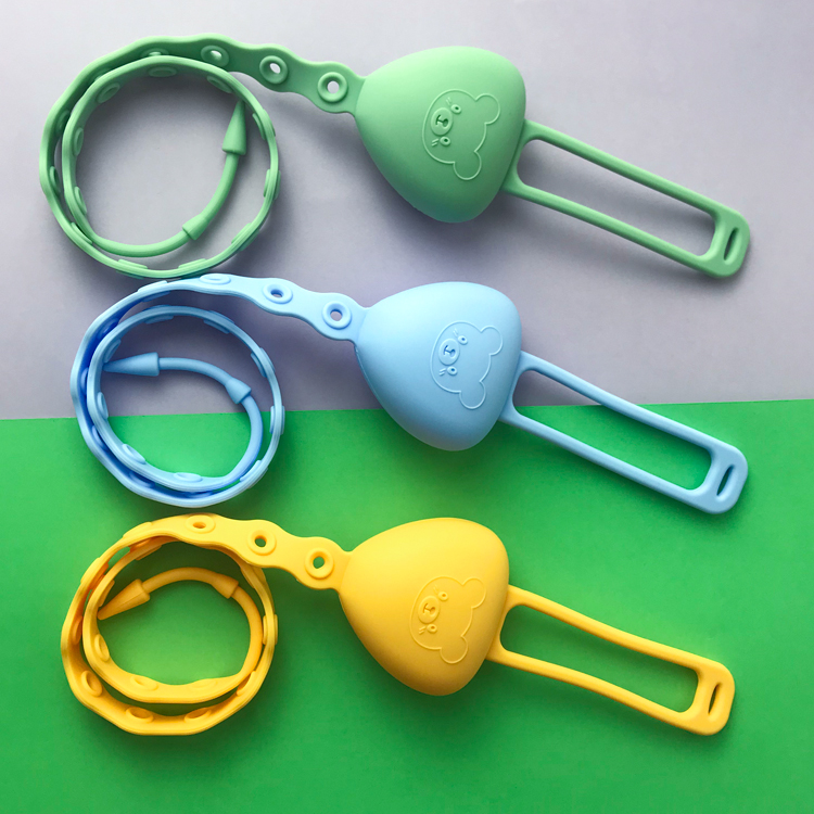 Anti Dropping Baby Wrist Teething Toy Silicone Food Grade Safety Strap