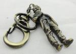 Scuba Diving Metal Pewter Promotional Keychain with Antique Brass Plating for