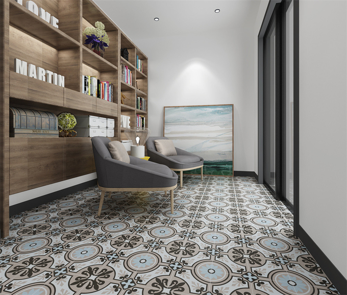 Antibacterial Ceramic Rustic Tiles For Kitchen And Non-Slip 200x200mm Wall Tile For Bathroom