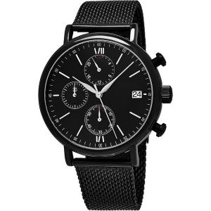 China Men's Quartz Chronograph Bracelet Watch with Stainless Steel Mesh Bracelet factory