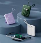 Compact Wireless Mobile Power Bank 15000mAh 20000mAh OEM With LED Display