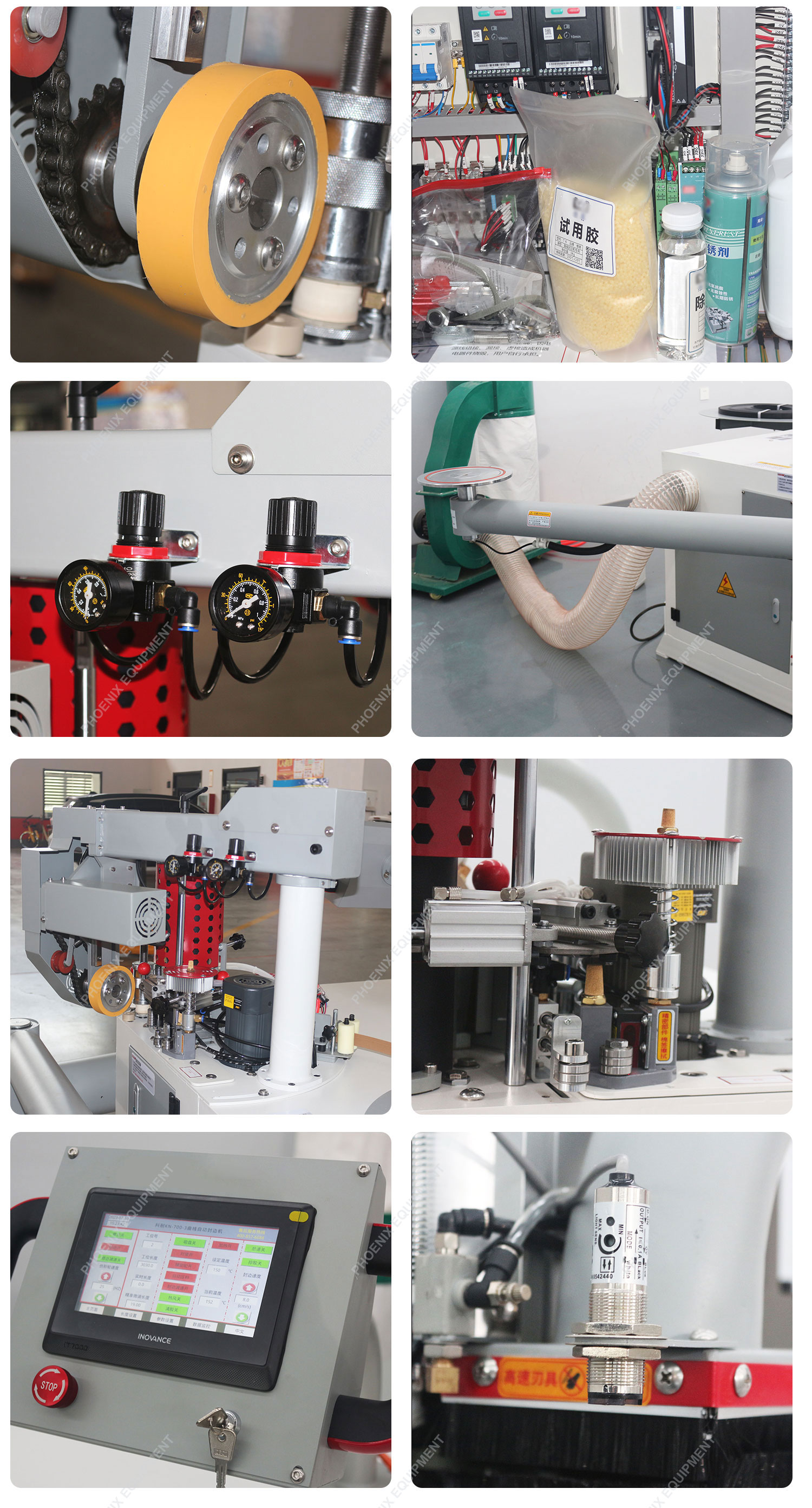 110C-210C Glue Pot Laser Precision Docking Straight Curve Rocker Automatic Edge Banding Machine