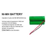 3.6v 1700mah Nickel Rechargeable Battery NiMH Rechargeable AA