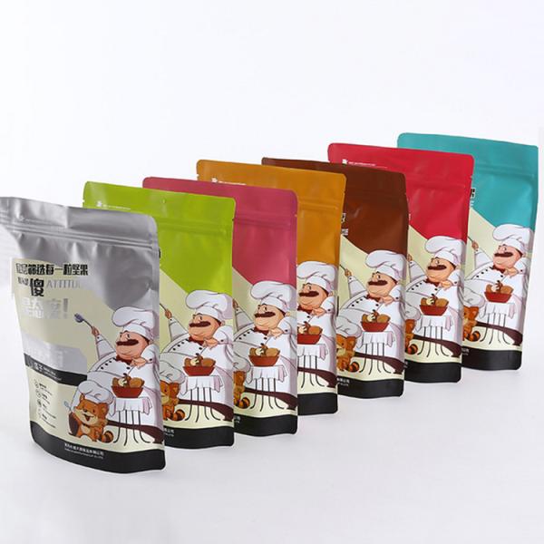 China biodegradable matte finish customize stand up pouch bag with zipper factory