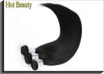 Remy Virgin Human Hair Extensions Natural Black , Peruvian Human Hair