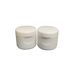 China White Ribbed Wall 20mm Disc Top Cap For Hand Sanitizer Bottle factory
