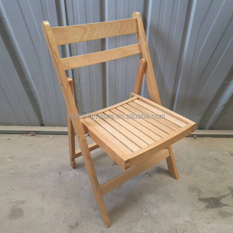 Solid Wood Cover Material Nordic Design Foldable Dining Chair for Restaurant Hotel General Home Furniture