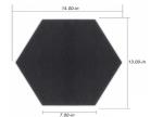 9mm 12mm Polyester fiber felt Hexagonal Acoustic Panels Sound Absorption