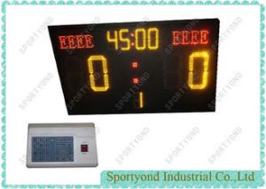 China Red And Yellow College Sports Scoreboard For Soccer Match , Aluminum Housing factory