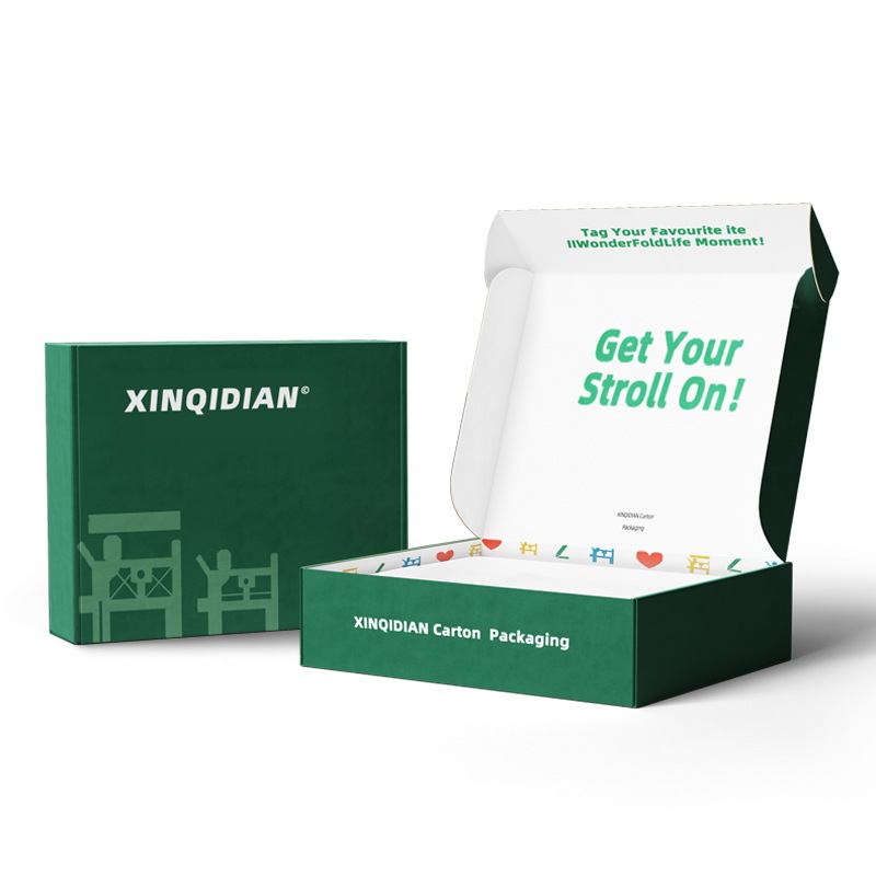 Recyclable Custom Corrugated Cardboard Clothes T-Shirt Packaging Mailer Box for Socks
