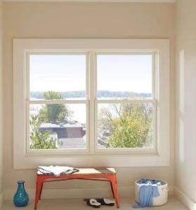 China White UPVC Frame Single Hung Vinyl Windows With Grill Low E Argon Glass Windows factory