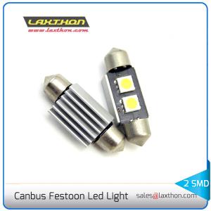 China CE RoHS 31MM 2SMD 5050 LED Interior Car Light Bulbs With Heatsink factory