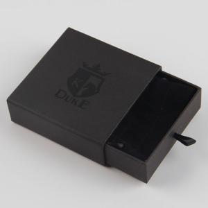 China Matte Black Necklace Sliding Drawer Gift Boxes Sustainable Material factory