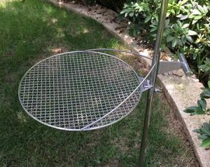 China 450mm Barbecue Grill Mesh Anti Rust , Circular BBQ Non Stick Grill Mesh factory