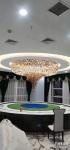 Modern Luxury Glass Gold K9 Crystal Chandelier Interior Living Room Hanging