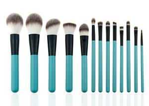 China Eye Shadow Eyeliner Professional Makeup Brush Set With Leather Cosmetic Bag factory