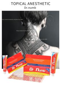 China Non Oily Numb Anesthetic Cream Dr Numb 30g Lidocaine Cream For Lip Eyebrow Tattoo Laser Hair Removal factory