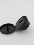 Black 24 Mm Flip Lid 24-410 Plastic Flip Top Cap For Dispensing Bottle
