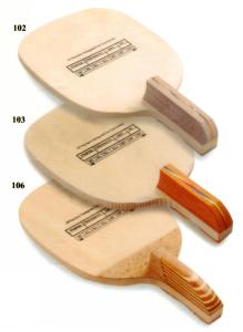 China Professional Ping Pong Paddles With Firwood , Wooden Cork Handle Table Tennis Rackets factory