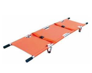China Metal + PVC Orange Emergency Stretcher Trolley Collapsible Hospital Ambulance factory
