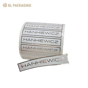 XL Packaging Custom Paper Sticker Label Embossed Textured Paper Stickers