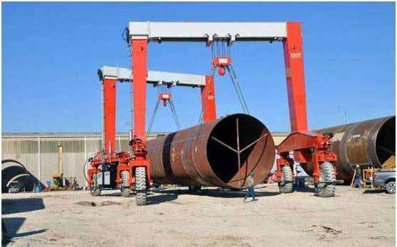 China Mobile RTG Rubber Tired Gantry Cranes With Single Girder Beam factory