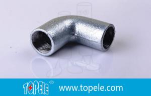 China BS4568 Conduit Fittings 25mm Malleable Iron Solid Elbow , 90 Degree Pipe Bent factory