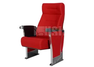 China Elegant Moulded Wooded Panel Conference Hall Chairs Aluminum Alloy Structure factory