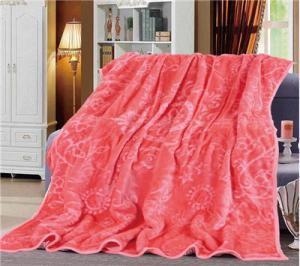 China China Factory Custom Wholesale Flower Printed 100% Polyester Blankets factory