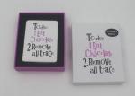 Metal Craft White Travel Makeup Mirrors Double Sided With Logo Printing