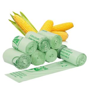 China EN13432 11-200Mic Eco Friendly Trash Bags Biodegradable Poly Bags factory