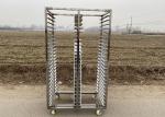 Bread Bakery Stainless Steel Cooling Rack Trolley For Rotary Oven