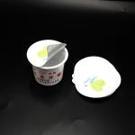 Heat Sealing Precut Aluminum Foil Lid For PP Cup 84mm Top Size