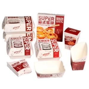 China Custom Disposable Food Grade Eco Friendly Food Packaging Burger Box factory