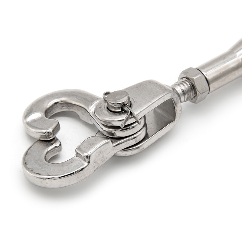 Stainless Life Line Turnbuckle Stainless Steel Rope Fittings Polished Durability 316 304