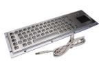 PS2 5VDC SS304 Industrial Metal Keyboard Rack Mount With Touchpad