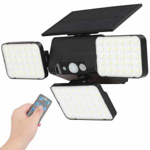 China Adjustable Heads 1000lm 260Pcs LED Solar Motion Sensor Wall Light Outdoor factory