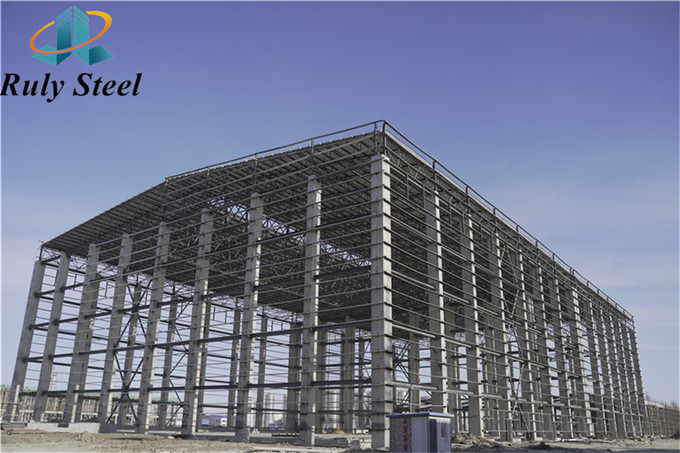 Chinese Factory Made Prefab Workshop Portal Frame Construction With Low Cost For Storage