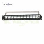 Blank FTP Keystone Jack Patch Panel Cat5e Cat6 Cat6a Patch Panel 24 Port